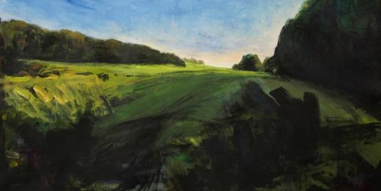 Champs près de S. 1 - Acrylique sur toile - 150cm x 90cm